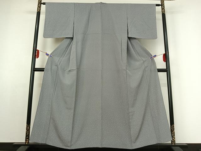 平和屋着物▽上質な小紋 単衣 箔散らし文様 正絹 逸品 AABE4013jh