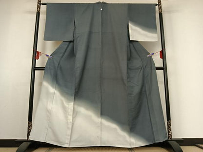 平和屋着物▽訪問着 単衣 霞文 暈し染め 洗える着物 AABE4019jh