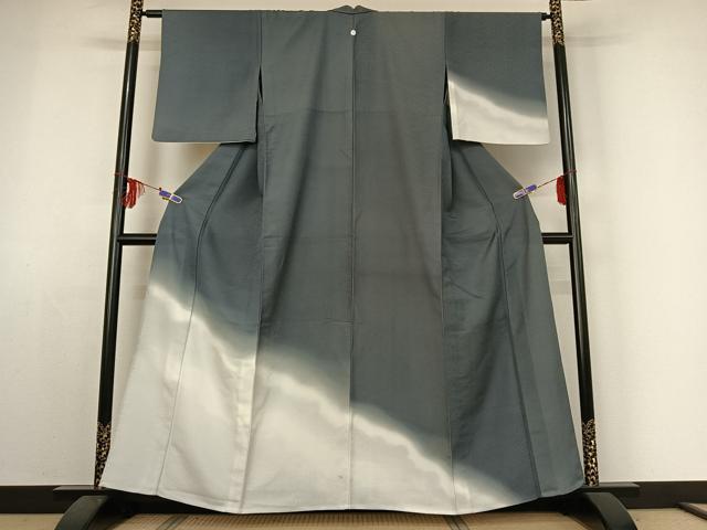 平和屋着物▽訪問着 単衣 霞文 暈し染め 洗える着物 AABE4019jh