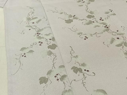 平和屋着物▽小紋　単衣　南天文　洗える着物　AABI8153cs
