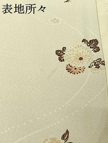 平和屋着物▽小紋 単衣 流水花文 洗える着物 AABE4028jh