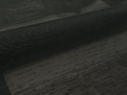 平和屋着物▽羽織　スリーシーズン　春夏秋　塵除け　霞文　暗黒色　正絹　逸品　AABE4029jh
