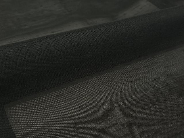 平和屋着物▽羽織　スリーシーズン　春夏秋　塵除け　霞文　暗黒色　正絹　逸品　AABE4029jh