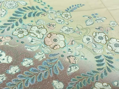 平和屋着物▽訪問着 単衣 辻が花 暈し染め 金彩 洗える着物 AABE4032jh