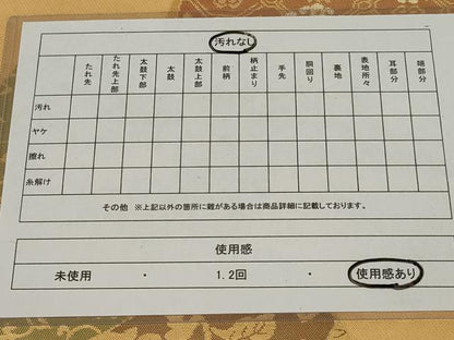 平和屋着物◎六通柄　本袋帯　色紙吉祥花文　金銀糸　正絹　逸品　AABE4068ou