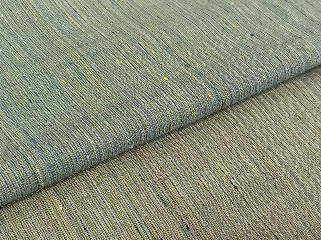 平和屋着物▽紅花紬 米沢 単衣 よねざわ新田忘れじの峰 縞 証紙付き 正絹 逸品 AABE4084jh