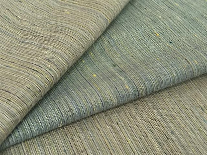 平和屋着物▽紅花紬 米沢 単衣 よねざわ新田忘れじの峰 縞 証紙付き 正絹 逸品 AABE4084jh