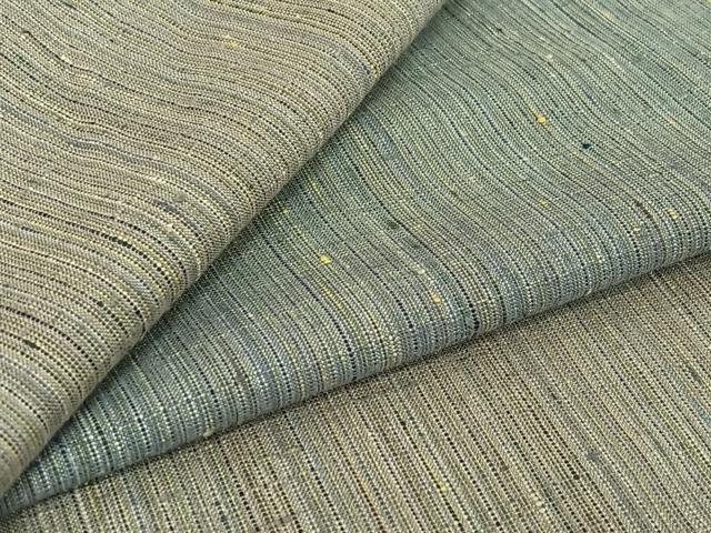 平和屋着物▽紅花紬 米沢 単衣 よねざわ新田忘れじの峰 縞 証紙付き 正絹 逸品 AABE4084jh