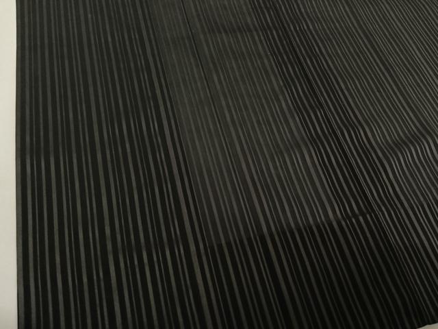 平和屋着物▽道行コート スリーシーズン 春夏秋 塵除け 縞 ロング丈 正絹 逸品 AABE4087jh