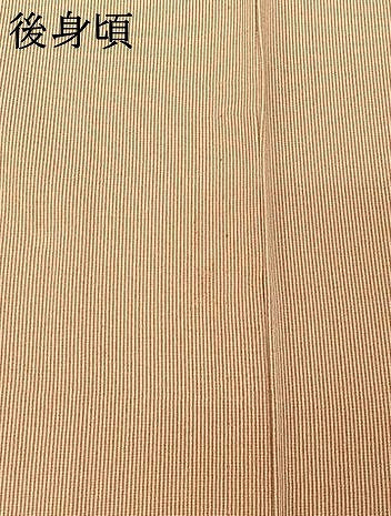 平和屋着物▽江戸小紋 単衣 作家物 万筋 深支子×白色 正絹 逸品 AABE4089jh
