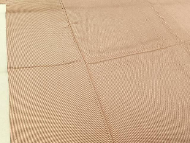 平和屋着物▽江戸小紋 単衣 作家物 万筋 深支子×白色 正絹 逸品 AABE4089jh