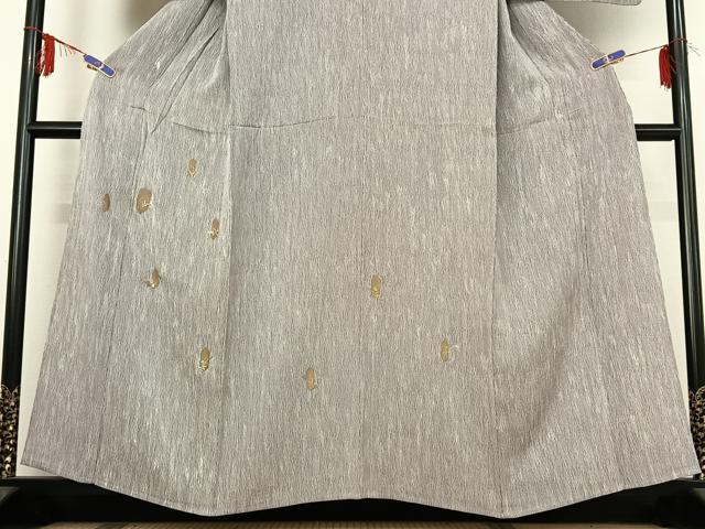 平和屋着物▽訪問着 単衣 亀甲文 金銀彩 正絹 逸品 AABE4091jh