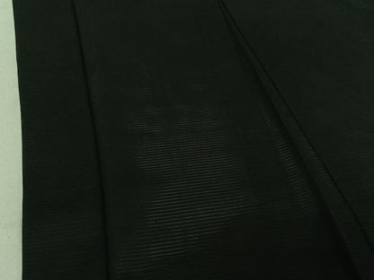 平和屋着物▽男性 黒紋付 スリーシーズン 春夏秋 塵除け 暗黒色 ロング丈 正絹 逸品 AABE4097jh