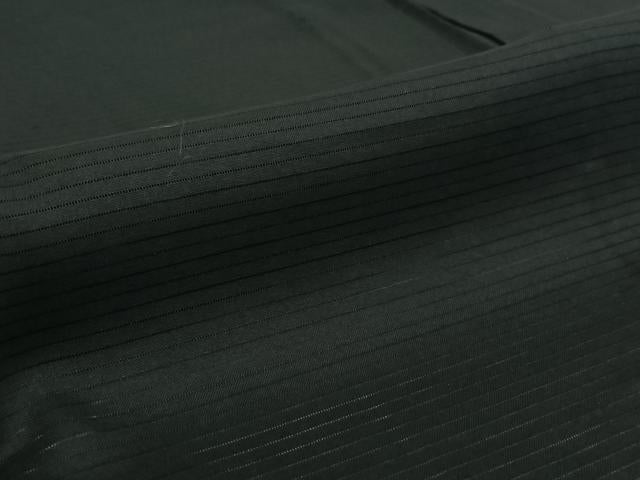 平和屋着物▽男性 黒紋付 スリーシーズン 春夏秋 塵除け 暗黒色 ロング丈 正絹 逸品 AABE4097jh