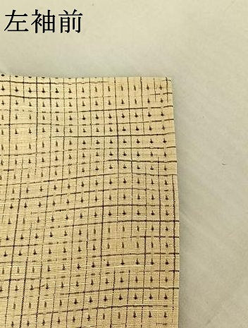 平和屋着物▽上質な紬 単衣 格子 正絹 逸品 AABE4101jh