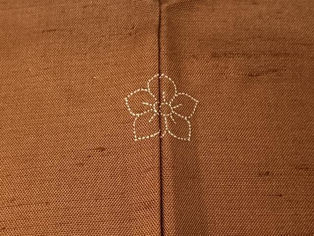 平和屋着物▽上質な紬 単衣 霞文 暈し染め 正絹 逸品 AABE4103jh