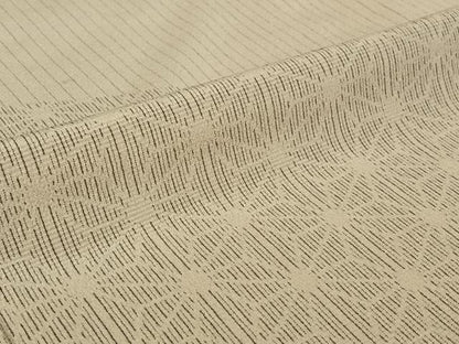 平和屋着物▽訪問着 本塩沢 単衣 麻の葉文様 正絹 逸品 AABE4104jh