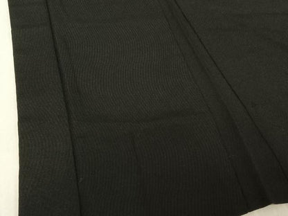 平和屋着物▽羽織 スリーシーズン 春夏秋 塵除け よろけ縞 暗黒色 正絹 逸品 AABE4106jh