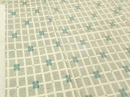 平和屋着物▽本塩沢 単衣 格子 正絹 逸品 AABE4107jh