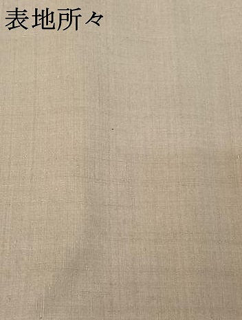 平和屋着物▽上質な紬 単衣 素色 正絹 逸品 AABE4108jh