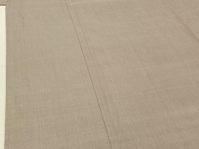 平和屋着物▽上質な紬 単衣 素色 正絹 逸品 AABE4108jh