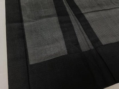 平和屋着物▽羽織 スリーシーズン 春夏秋 塵除け 暗黒色 正絹 逸品 AABE4109jh