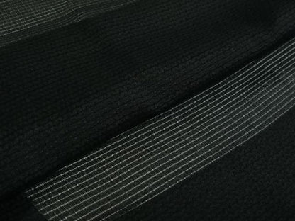 平和屋着物▽羽織 スリーシーズン 春夏秋 塵除け 暗黒色 正絹 逸品 AABE4109jh