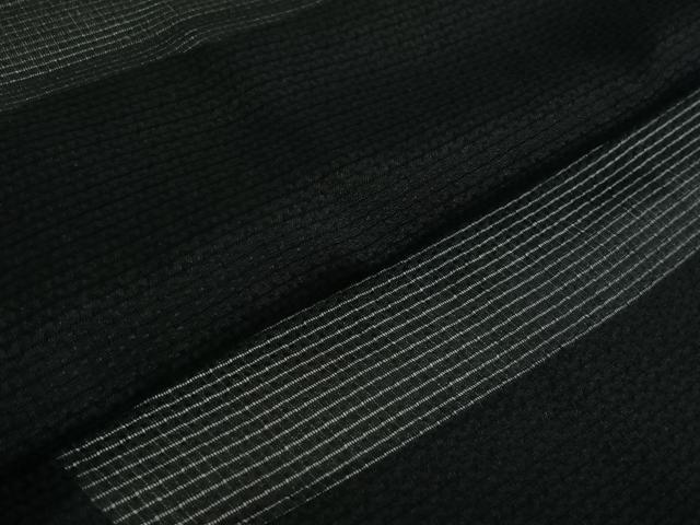 平和屋着物▽羽織 スリーシーズン 春夏秋 塵除け 暗黒色 正絹 逸品 AABE4109jh