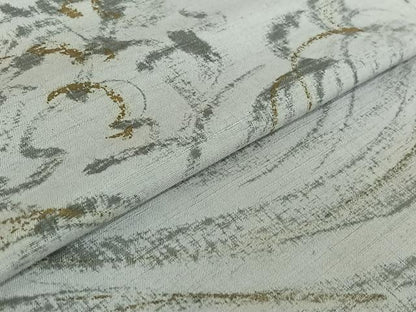 平和屋着物▽訪問着 単衣 作家物 紬地 手描き 立波文 金彩 正絹 逸品 AABE4116jh
