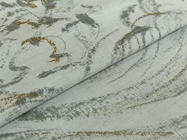 平和屋着物▽訪問着 単衣 作家物 紬地 手描き 立波文 金彩 正絹 逸品 AABE4116jh