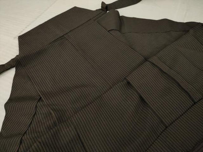 平和屋着物●男性 馬乗り袴 縞 正絹 逸品 AABE4144ck
