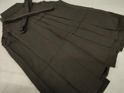 平和屋着物●男性 馬乗り袴 縞 正絹 逸品 AABE4144ck