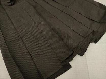 平和屋着物●男性 馬乗り袴 縞 正絹 逸品 AABE4144ck