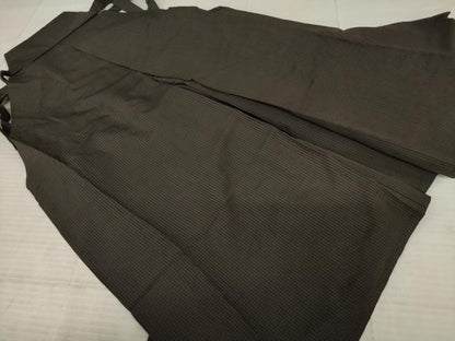 平和屋着物●男性 馬乗り袴 縞 正絹 逸品 AABE4144ck