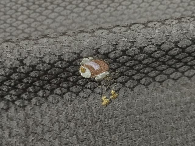 平和屋着物○上質な小紋 作家物 松柏 絞り 刺繍 青海波 宝尽くし 正絹