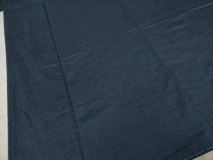 平和屋着物●男性　本場大島紬　アンサンブル　変わり格子　久野織物特製　さが美扱い　キングサイズ　証紙付き　正絹　逸品　AABE4164ck
