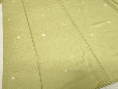平和屋着物●上質な小紋 小花文 正絹 逸品 AABE4177ck