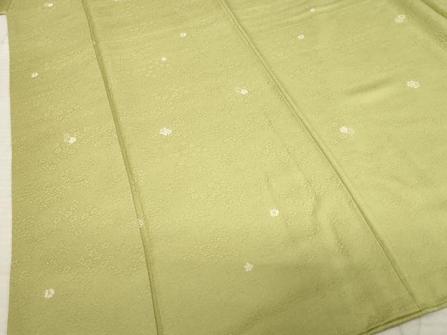 平和屋着物●上質な小紋 小花文 正絹 逸品 AABE4177ck