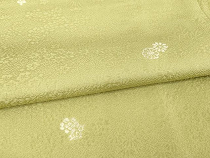 平和屋着物●上質な小紋 小花文 正絹 逸品 AABE4177ck