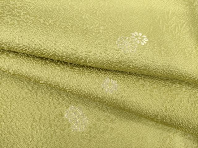 平和屋着物●上質な小紋 小花文 正絹 逸品 AABE4177ck