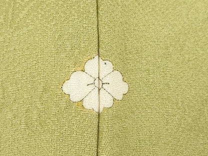 平和屋着物●上質な小紋 小花文 正絹 逸品 AABE4177ck