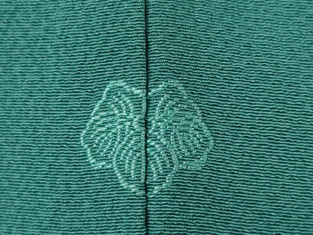 平和屋着物●訪問着　作家物　刺繍　草花文　金彩　正絹　逸品　AABE4179ck