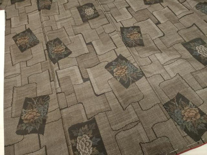 平和屋着物●本場大島紬　カタス7マルキ　色紙花文　正絹　逸品　AABE4180ck