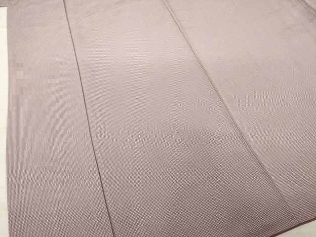 平和屋着物●伝統工芸師　服部光擴監修　江戸小紋　角通し　反端付き　正絹　逸品　AABE4181ck