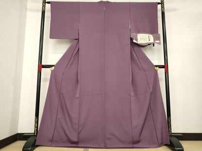 平和屋着物●江戸小紋　草木染　行儀　反端付き　正絹　逸品　AABE4184ck