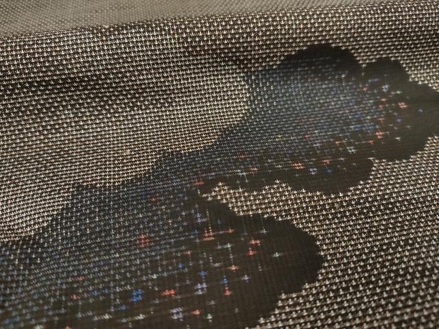 平和屋着物●本場大島紬　カタス7マルキ　雲重ね文　正絹　逸品　AABE4185ck 平和屋着物○本場大島紬 カタス7マルキ 雲重ね文 正絹 逸品 AABE4185ck