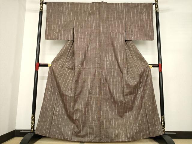 平和屋着物●本場大島紬　一元7マルキ　総絣　蕾　正絹　逸品　AABE4187ck 平和屋着物○本場大島紬 一元7マルキ 総絣 蕾 正絹 逸品 AABE4187ck