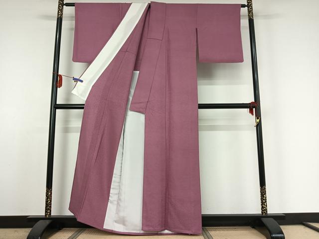平和屋着物▽上質な色無地　単衣　竜胆色　正絹　逸品　AABE4241jh 平和屋着物▽上質な色無地 単衣 竜胆色 正絹 逸品 AABE4241jh