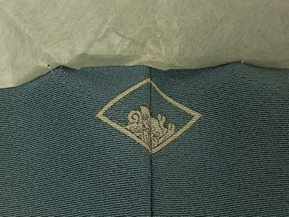 平和屋着物▽上質な色無地　単衣　浅縹色　正絹　逸品　AABE4242jh