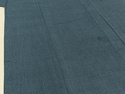 平和屋着物▽本塩沢 単衣 枝葉文 正絹 逸品 AABE4243jh